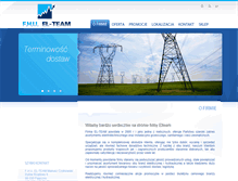 Tablet Screenshot of elteam.com.pl